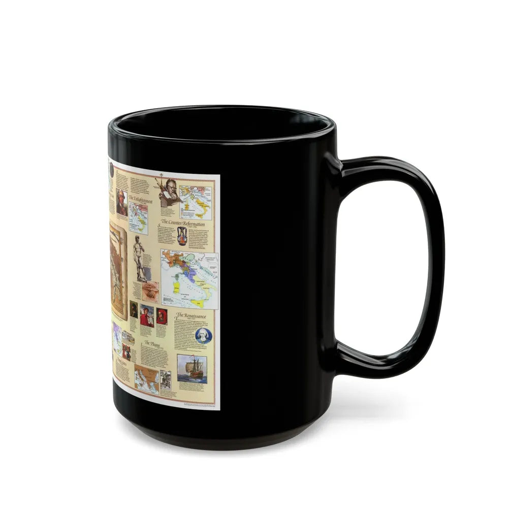 Italy - Historical (1995) (Map) Black Coffee Mug-Go Mug Yourself