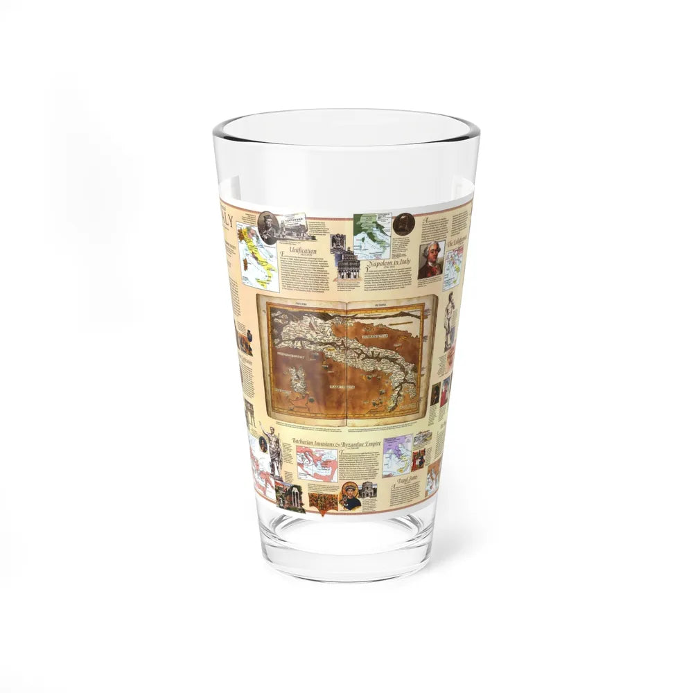 Italy - Historical (1995) (Map) Pint Glass 16oz-16oz-Go Mug Yourself