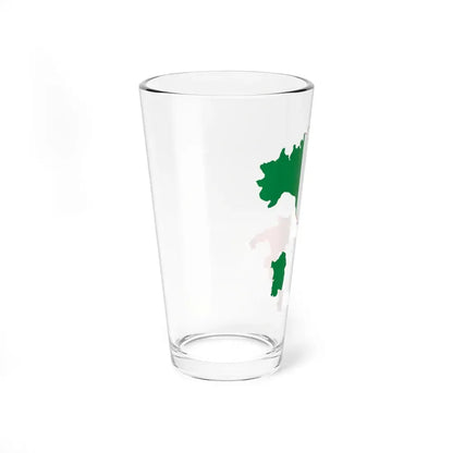 Italy looking like the flag (Italy) Pint Glass 16oz - Go Mug Yourself