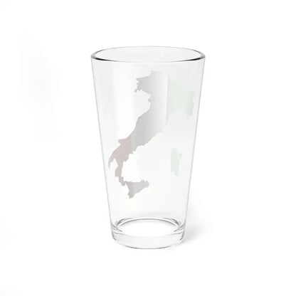 Italy looking like the flag (Italy) Pint Glass 16oz - Go Mug Yourself