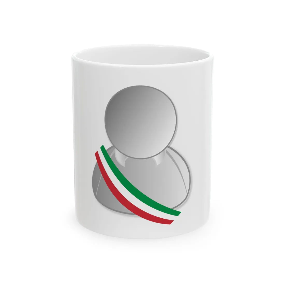 Italy politic personality icon (Italy) White Coffee Mug 11oz - Go Mug Yourself