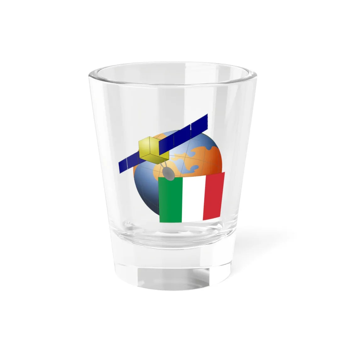 Italy-Satellite (Italy) Shot Glass 1.5oz 1.5oz - Go Mug Yourself