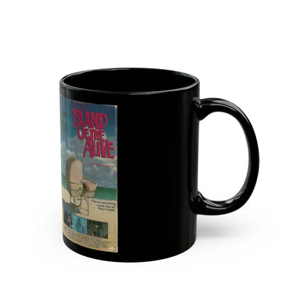 ITS ALIVE 2 ISLAND OF THE ALIVE (VHS COVER) - Black Coffee Mug-Go Mug Yourself