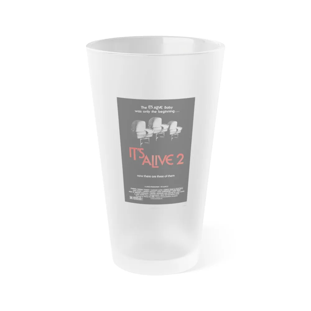 IT'S ALIVE 2 (IT LIVES AGAIN) 1978 Movie Poster - Frosted Pint Glass 16oz-16oz-Frosted-Go Mug Yourself