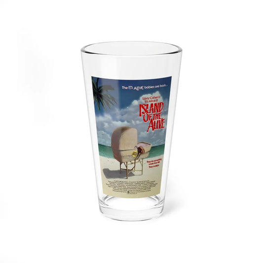 IT'S ALIVE III ISLAND OF THE ALIVE 1987 Movie Poster - Pint Glass 16oz-16oz-Go Mug Yourself