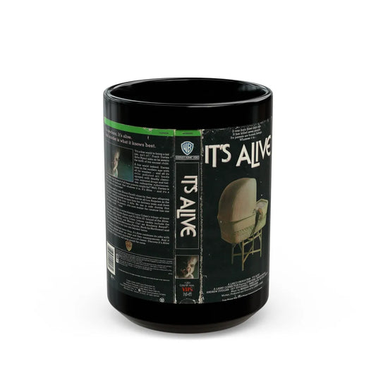 ITS ALIVE (VHS COVER) - Black Coffee Mug-15oz-Go Mug Yourself