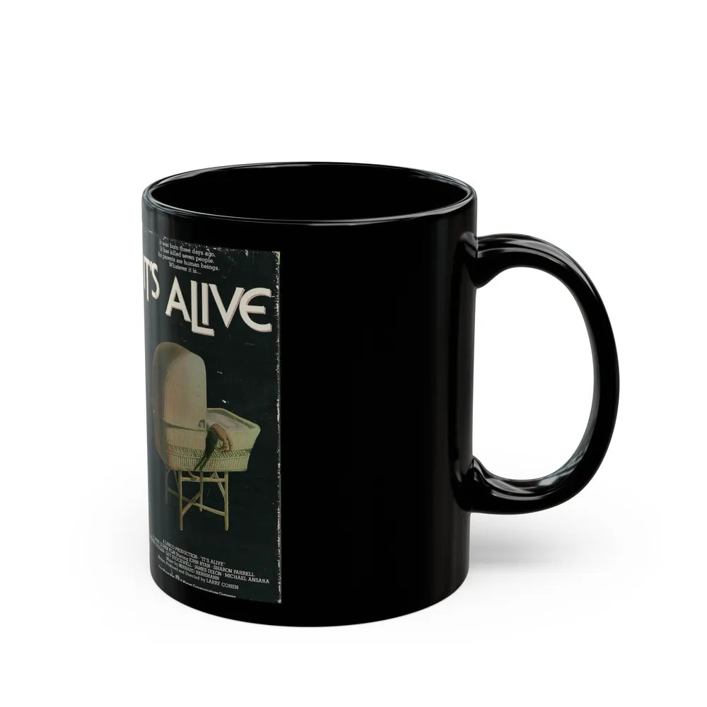 ITS ALIVE (VHS COVER) - Black Coffee Mug-Go Mug Yourself