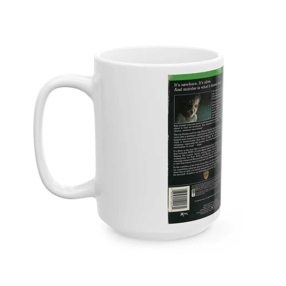 ITS ALIVE (VHS COVER) - White Coffee Mug-Go Mug Yourself