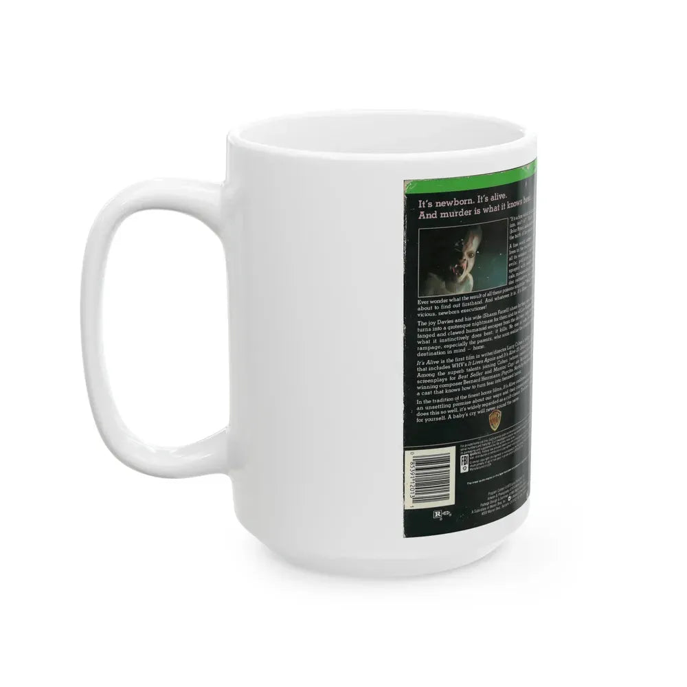ITS ALIVE (VHS COVER) - White Coffee Mug - Go Mug Yourself