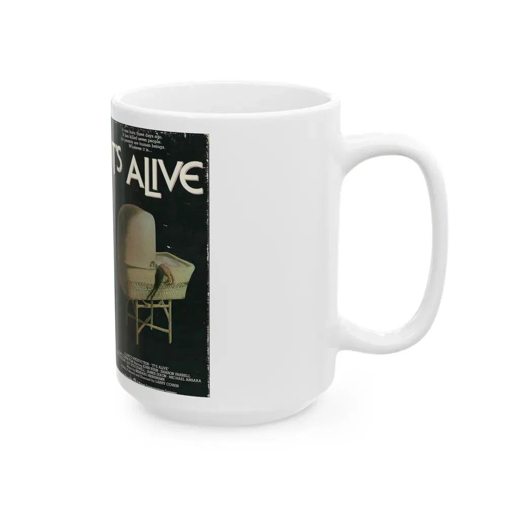 ITS ALIVE (VHS COVER) - White Coffee Mug - Go Mug Yourself
