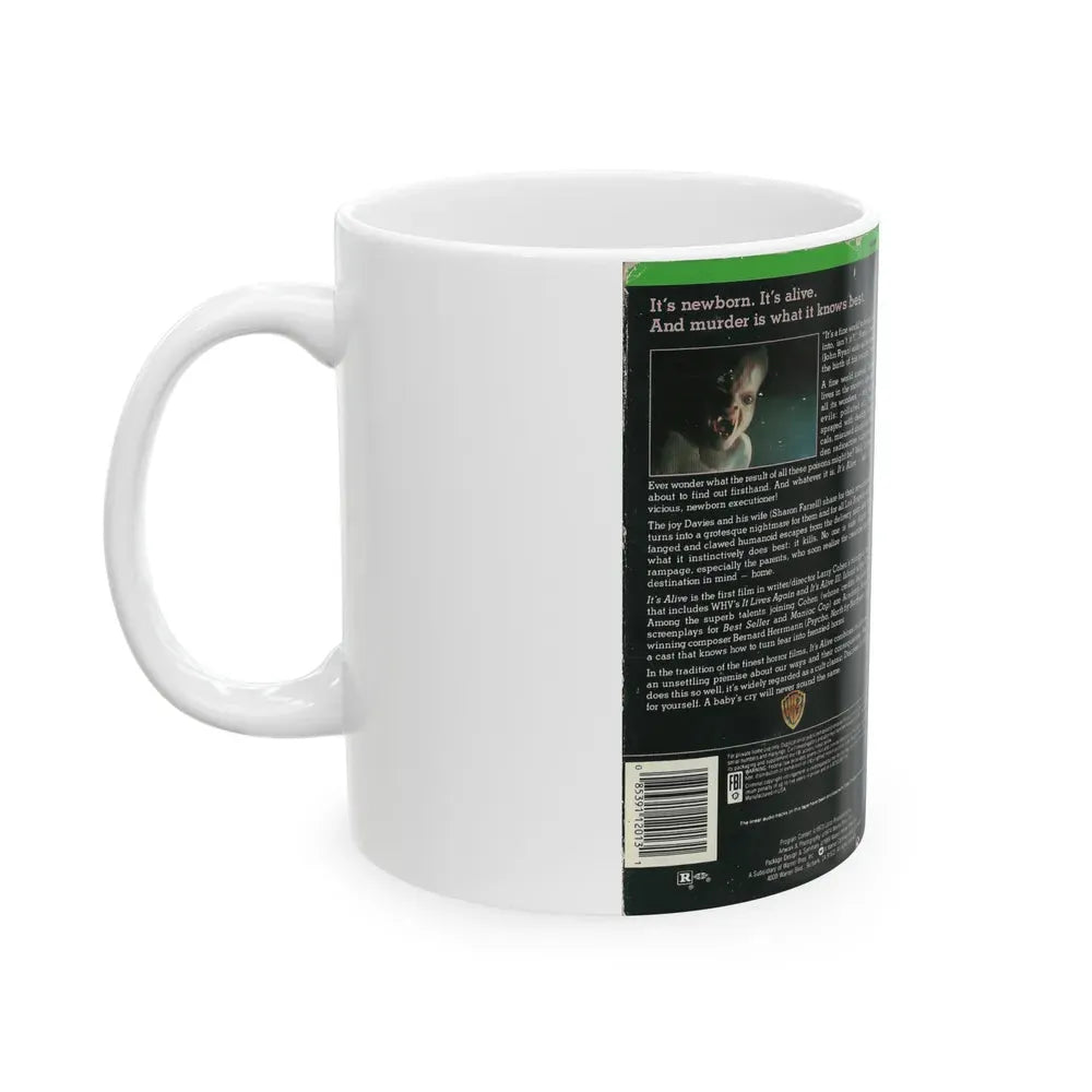 ITS ALIVE (VHS COVER) - White Coffee Mug - Go Mug Yourself
