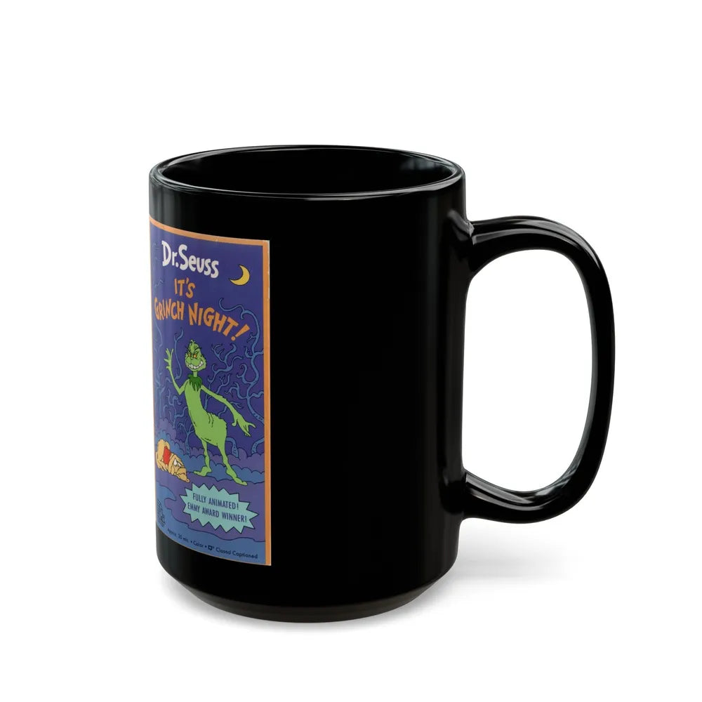 ITS GRINCH NIGHT (VHS COVER) - Black Coffee Mug-Go Mug Yourself