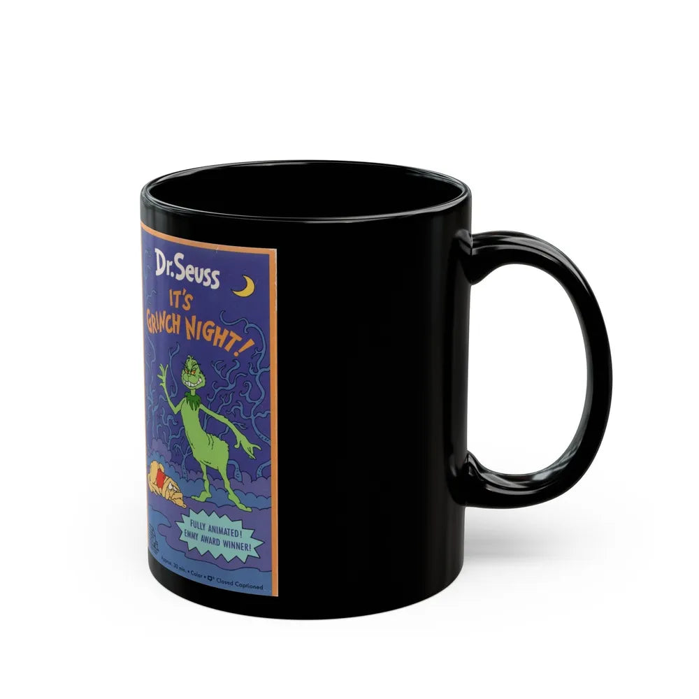 ITS GRINCH NIGHT (VHS COVER) - Black Coffee Mug-Go Mug Yourself