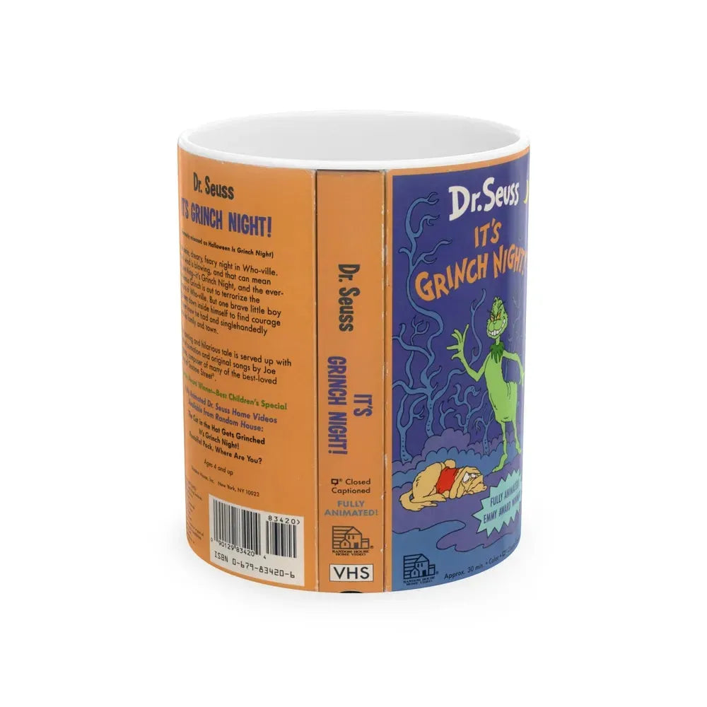ITS GRINCH NIGHT (VHS COVER) - White Coffee Mug 11oz - Go Mug Yourself