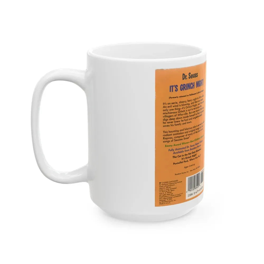 ITS GRINCH NIGHT (VHS COVER) - White Coffee Mug - Go Mug Yourself