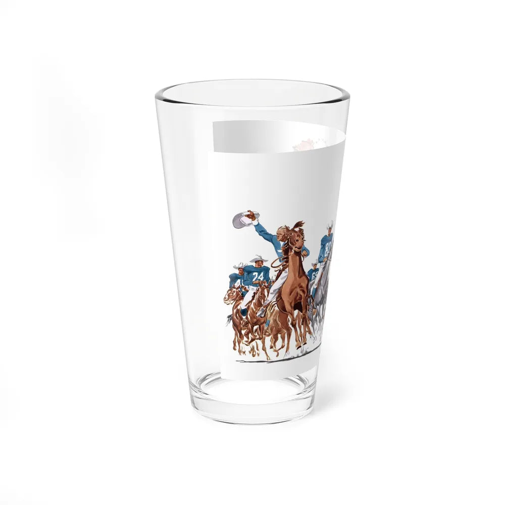 It's Hard-Ridin', Two Gun Football, Pardner, Collier's, September 13, 1952 - Pint Glass 16oz-Go Mug Yourself