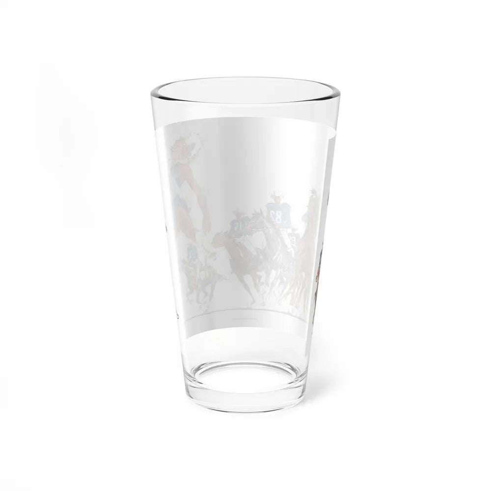 It's Hard-Ridin', Two Gun Football, Pardner, Collier's, September 13, 1952 - Pint Glass 16oz-Go Mug Yourself