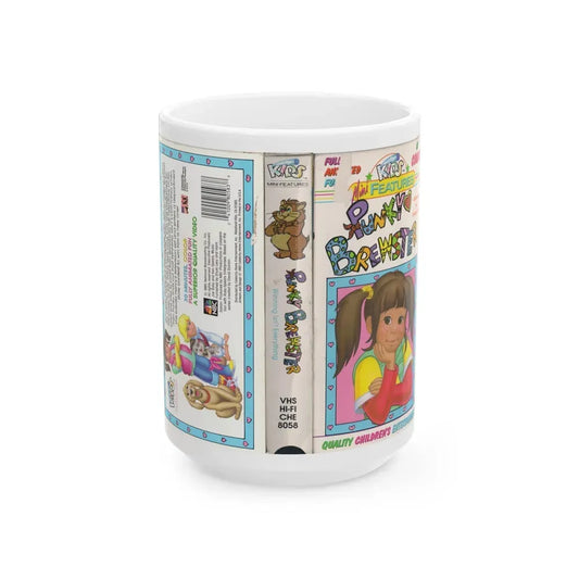 Its Punky Brewster Cartoon Winning Isnt Everything (VHS COVER) - White Coffee Mug 15oz - Go Mug Yourself