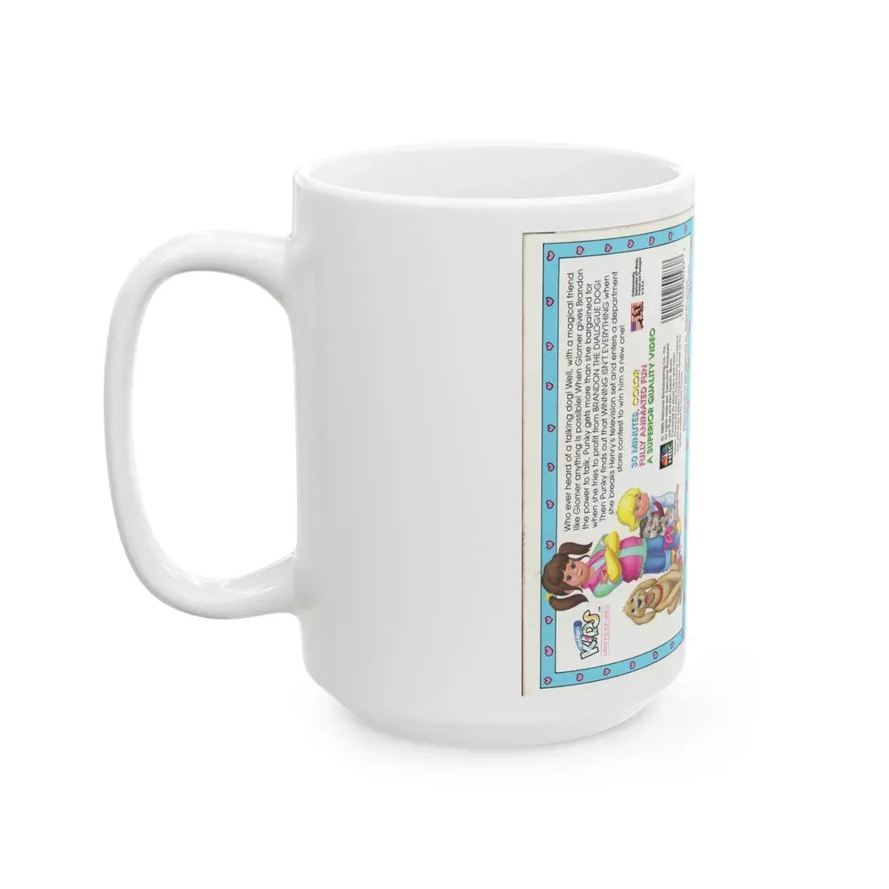 Its Punky Brewster Cartoon Winning Isnt Everything (VHS COVER) - White Coffee Mug - Go Mug Yourself