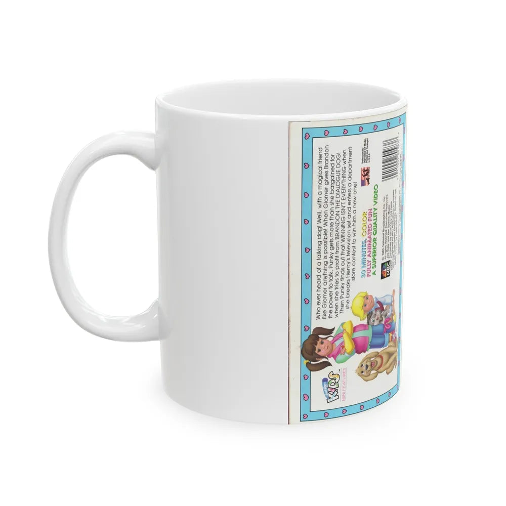 Its Punky Brewster Cartoon Winning Isnt Everything (VHS COVER) - White Coffee Mug-Go Mug Yourself