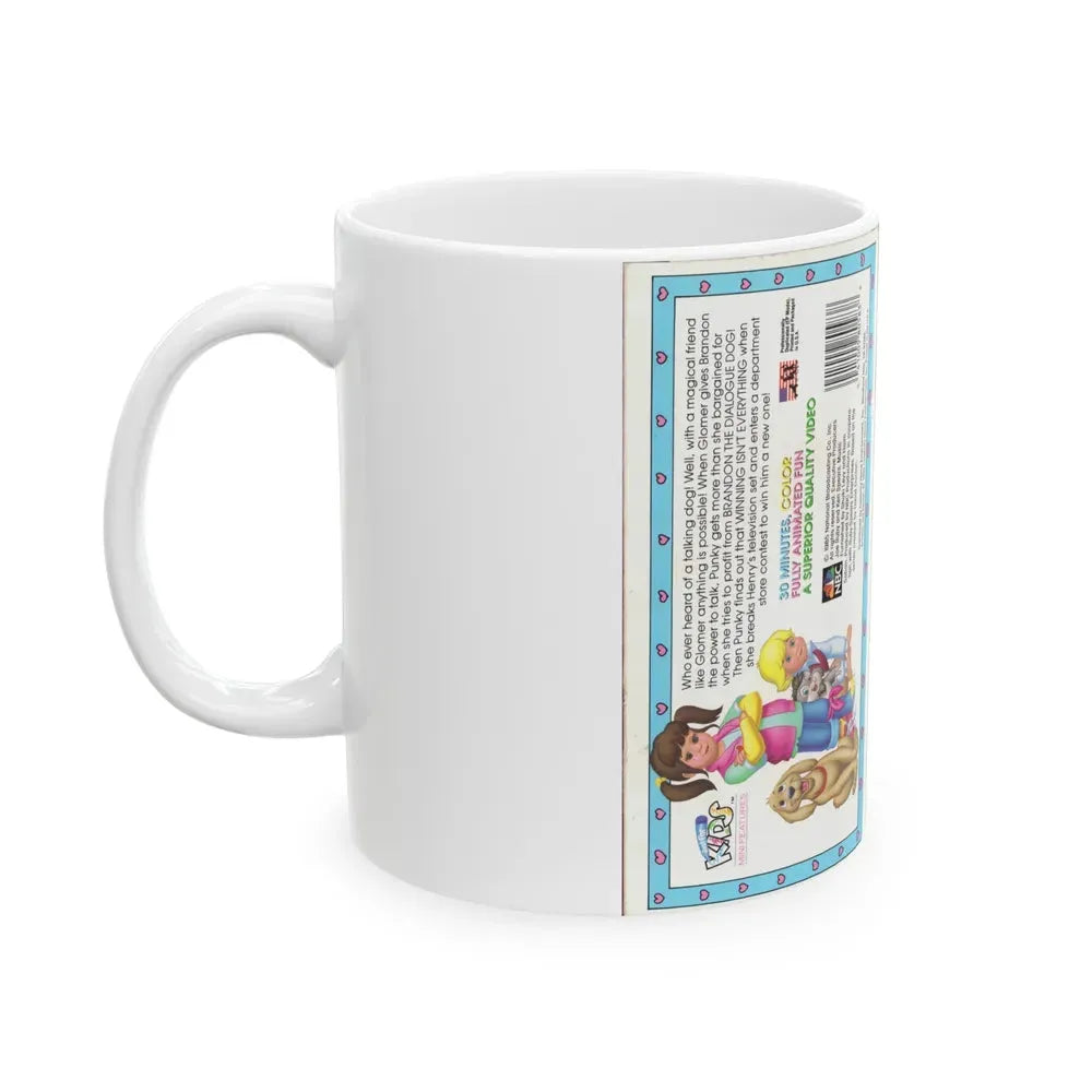Its Punky Brewster Cartoon Winning Isnt Everything (VHS COVER) - White Coffee Mug - Go Mug Yourself