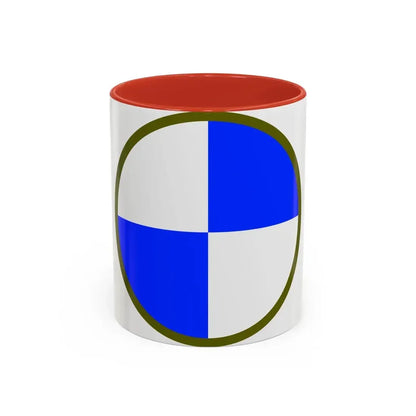 IV Corps (U.S. Army) Accent Coffee Mug 11oz Red - Go Mug Yourself