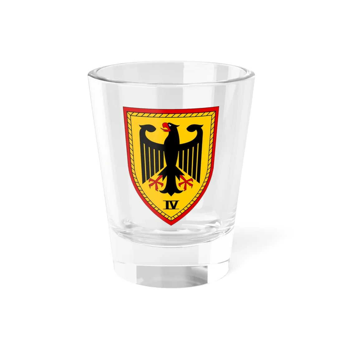 IV. Korps V1 (Germany) (Coat of Arms) Shot Glass 1.5oz 1.5oz - Go Mug Yourself
