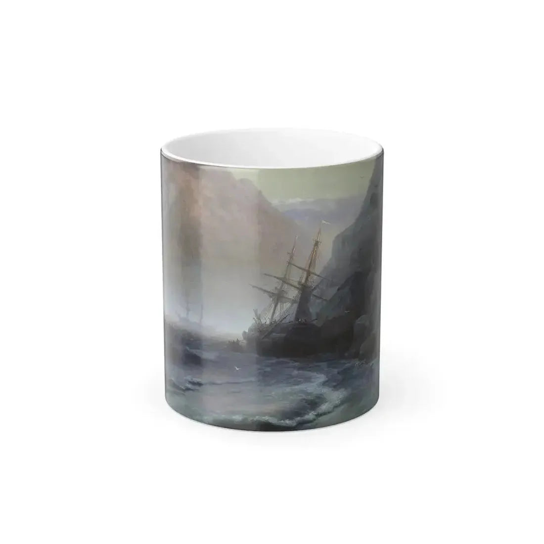 Ivan Aivazovsky (1817-1900) Smugglers - Oil on Canvas 1884 - Color Changing Mug 11oz 11oz - Go Mug Yourself