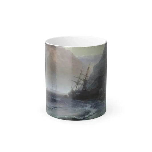 Ivan Aivazovsky (1817-1900) Smugglers - Oil on Canvas 1884 - Color Changing Mug 11oz 11oz - Go Mug Yourself