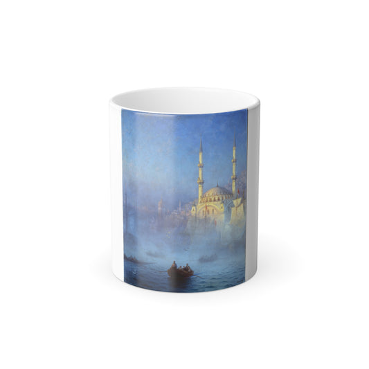Ivan Aivazovsky (1817-1900) View of the port of Constantinople - Color Changing Mug 11oz-11oz-Go Mug Yourself