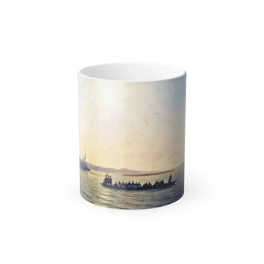 Ivan Constantinovich Aivazovsky (1817-1900) Alexander II Crossing the Danube - Color Changing Mug 11oz 11oz - Go Mug Yourself
