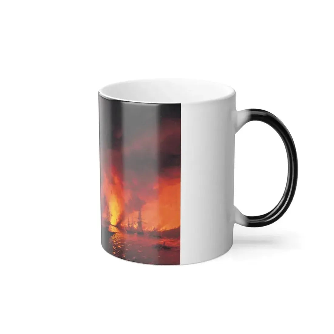 Ivan Constantinovich Aivazovsky (1817-1900) Battle of Sinop - Color Changing Mug 11oz - Go Mug Yourself