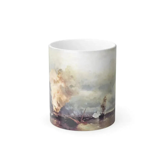 Ivan Constantinovich Aivazovsky (1817-1900) Battle of Vyborg Bay - Color Changing Mug 11oz 11oz - Go Mug Yourself