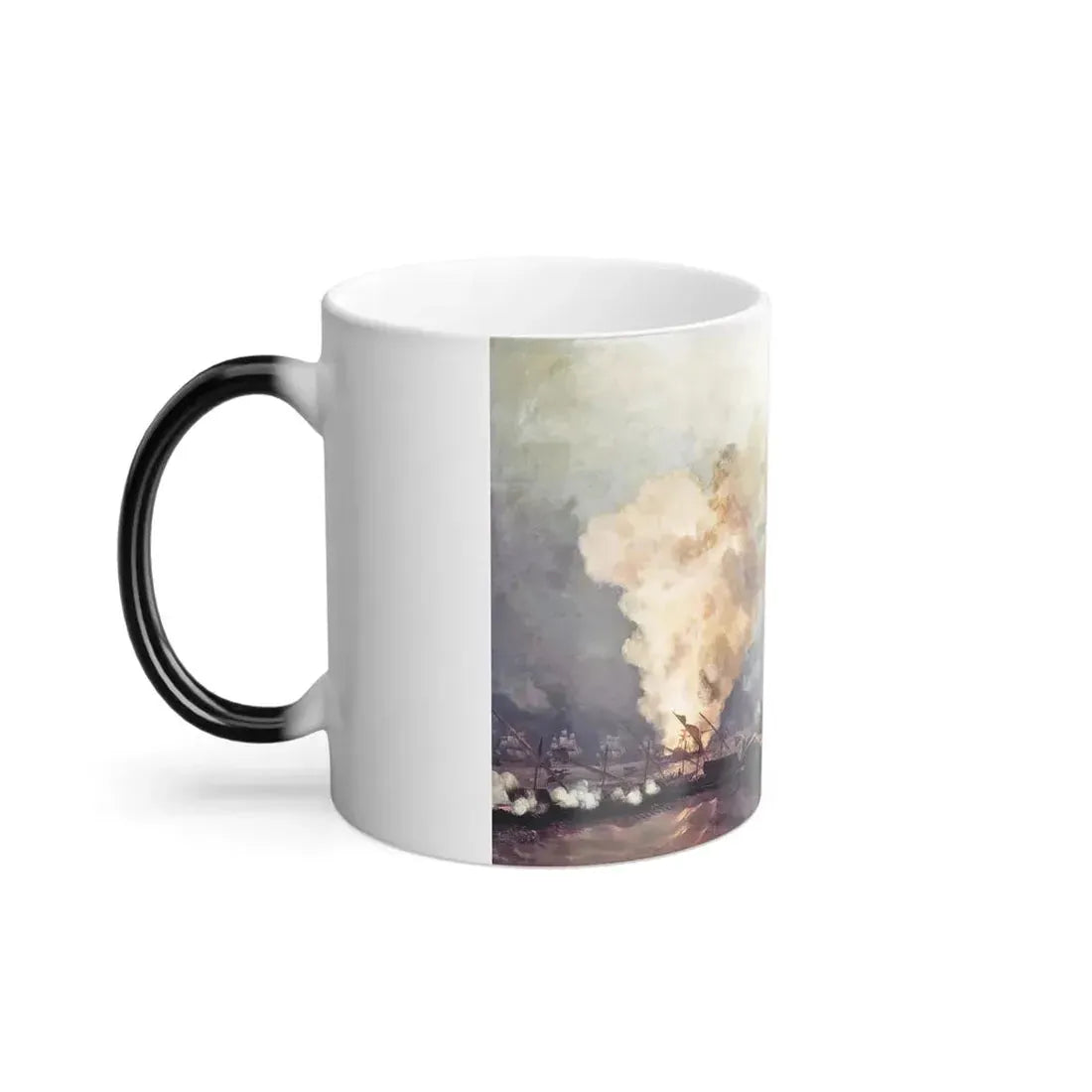 Ivan Constantinovich Aivazovsky (1817-1900) Battle of Vyborg Bay - Color Changing Mug 11oz - Go Mug Yourself