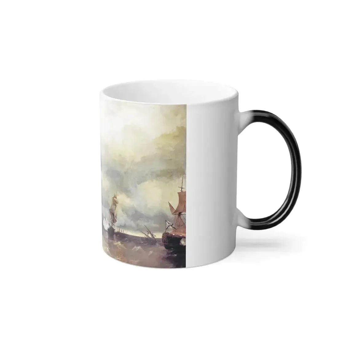 Ivan Constantinovich Aivazovsky (1817-1900) Battle of Vyborg Bay - Color Changing Mug 11oz - Go Mug Yourself