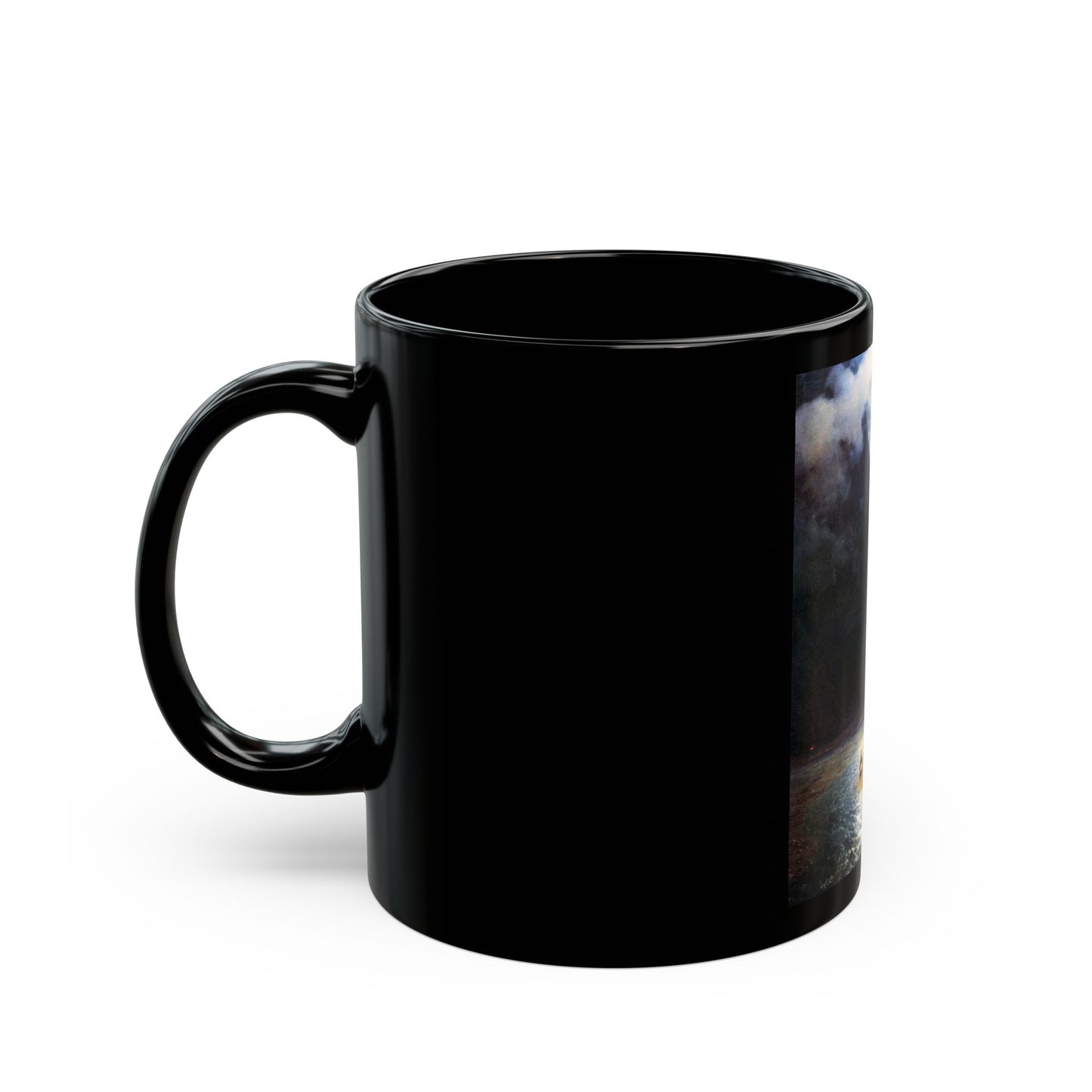 Ivan Constantinovich Aivazovsky (1817-1900) Darial Gorge - Black Coffee Mug-Go Mug Yourself