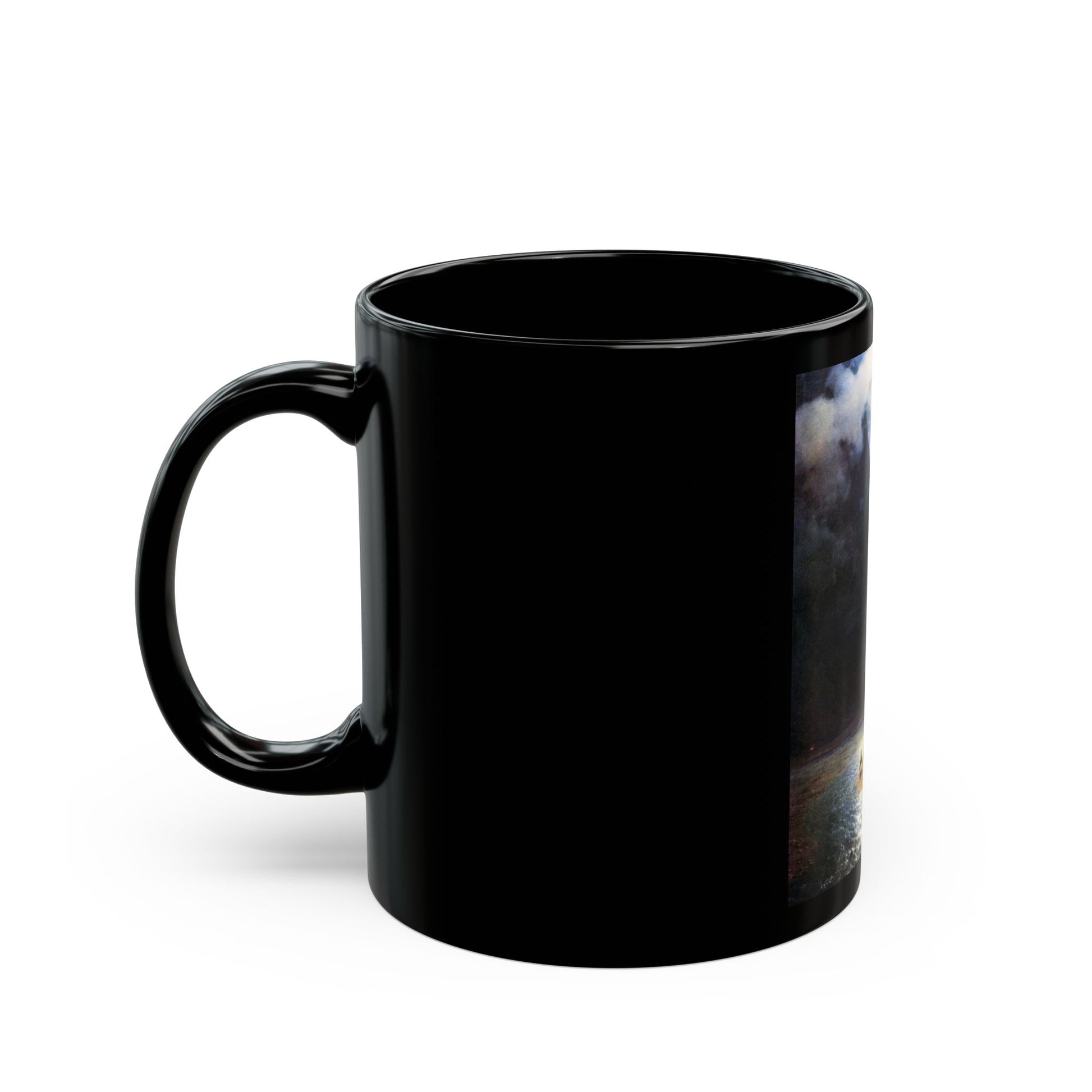 Ivan Constantinovich Aivazovsky (1817-1900) Darial Gorge - Black Coffee Mug-Go Mug Yourself