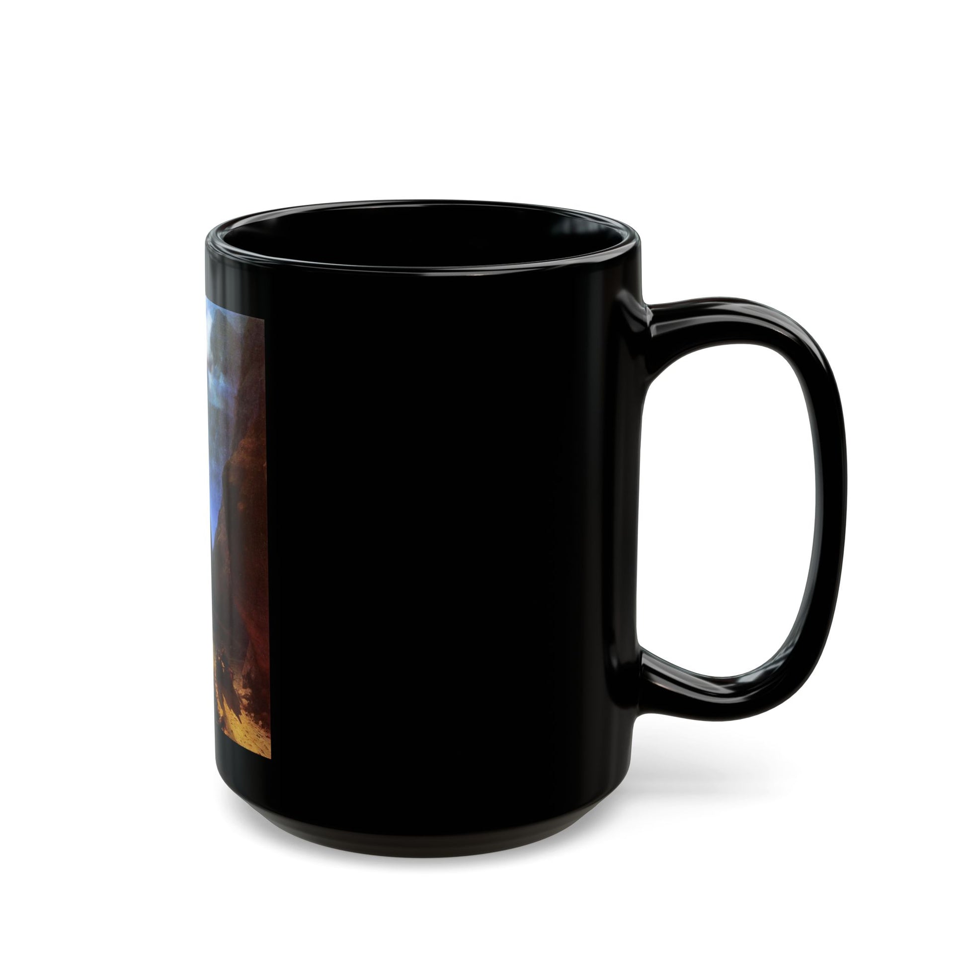 Ivan Constantinovich Aivazovsky (1817-1900) Darial Gorge - Black Coffee Mug-Go Mug Yourself