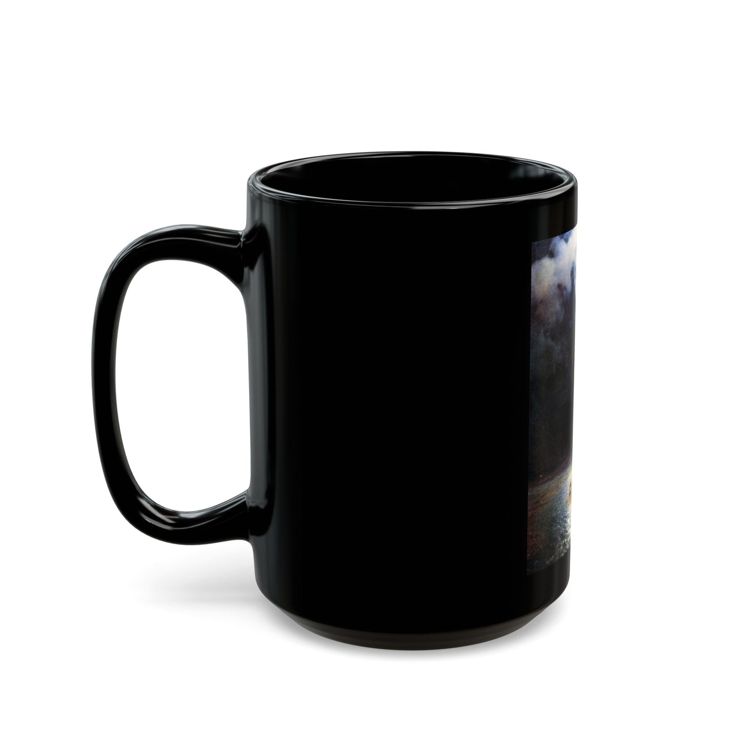 Ivan Constantinovich Aivazovsky (1817-1900) Darial Gorge - Black Coffee Mug-Go Mug Yourself
