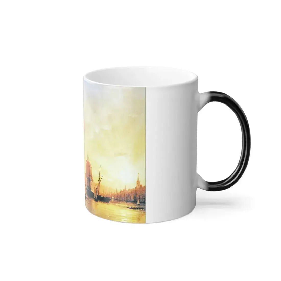 Ivan Constantinovich Aivazovsky (1817-1900) Dusk on the Golden Horn - Color Changing Mug 11oz - Go Mug Yourself