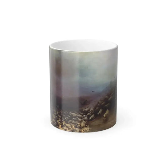 Ivan Constantinovich Aivazovsky (1817-1900)Flock of Sheep in a Storm - Color Changing Mug 11oz 11oz - Go Mug Yourself