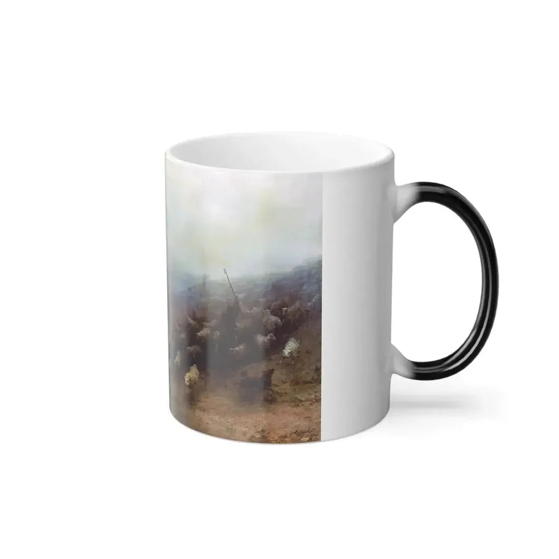 Ivan Constantinovich Aivazovsky (1817-1900)Flock of Sheep in a Storm - Color Changing Mug 11oz - Go Mug Yourself