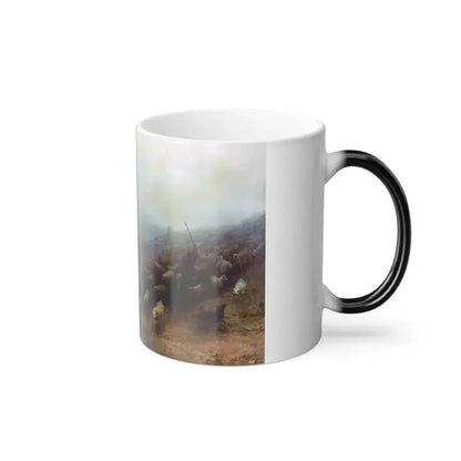Ivan Constantinovich Aivazovsky (1817-1900)Flock of Sheep in a Storm - Color Changing Mug 11oz - Go Mug Yourself