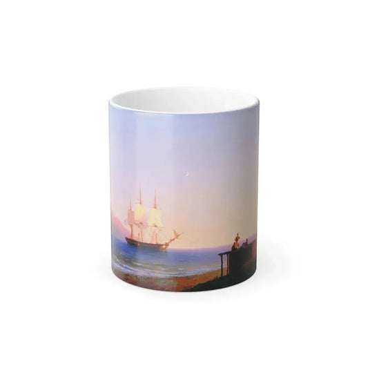 Ivan Constantinovich Aivazovsky (1817-1900) Frigate Under Sail - Color Changing Mug 11oz 11oz - Go Mug Yourself