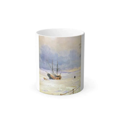 Ivan Constantinovich Aivazovsky (1817-1900) Frozen Bosphorus Under Snow (detail) - Color Changing Mug 11oz 11oz - Go Mug Yourself