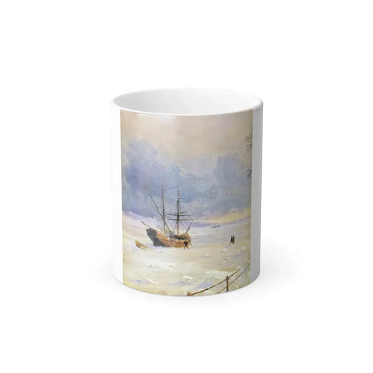 Ivan Constantinovich Aivazovsky (1817-1900) Frozen Bosphorus Under Snow (detail) - Color Changing Mug 11oz 11oz - Go Mug Yourself
