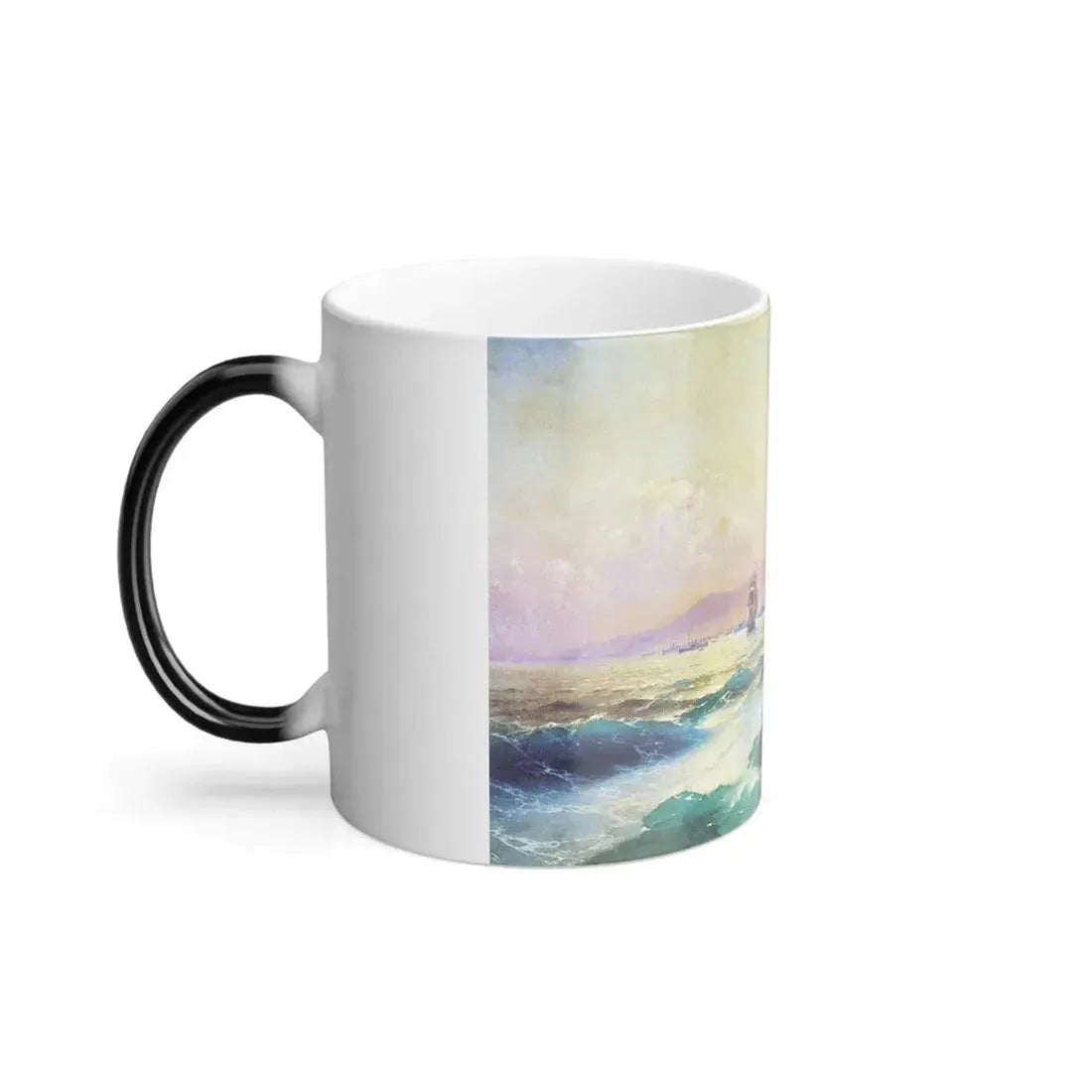 Ivan Constantinovich Aivazovsky (1817-1900)Gunboat off Crete - Color Changing Mug 11oz - Go Mug Yourself