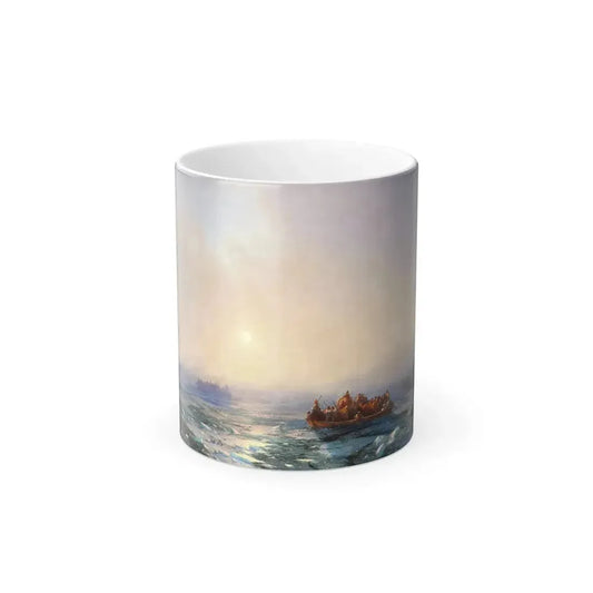 Ivan Constantinovich Aivazovsky (1817-1900) Ice on the Dneipr River - Color Changing Mug 11oz 11oz - Go Mug Yourself
