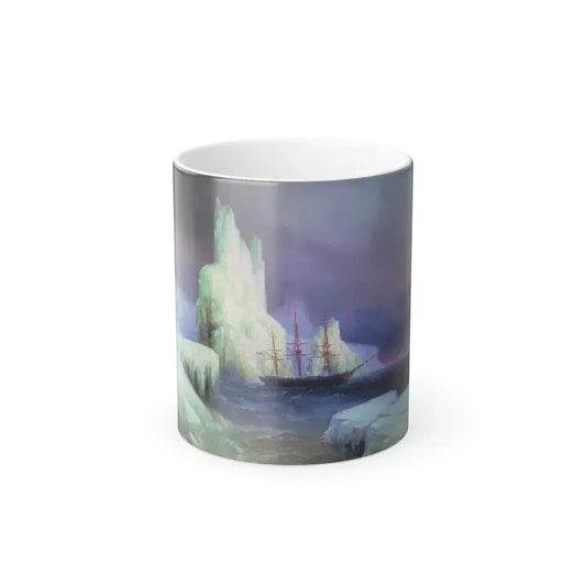Ivan Constantinovich Aivazovsky (1817-1900) Icebergs in Antarctica - Color Changing Mug 11oz 11oz - Go Mug Yourself