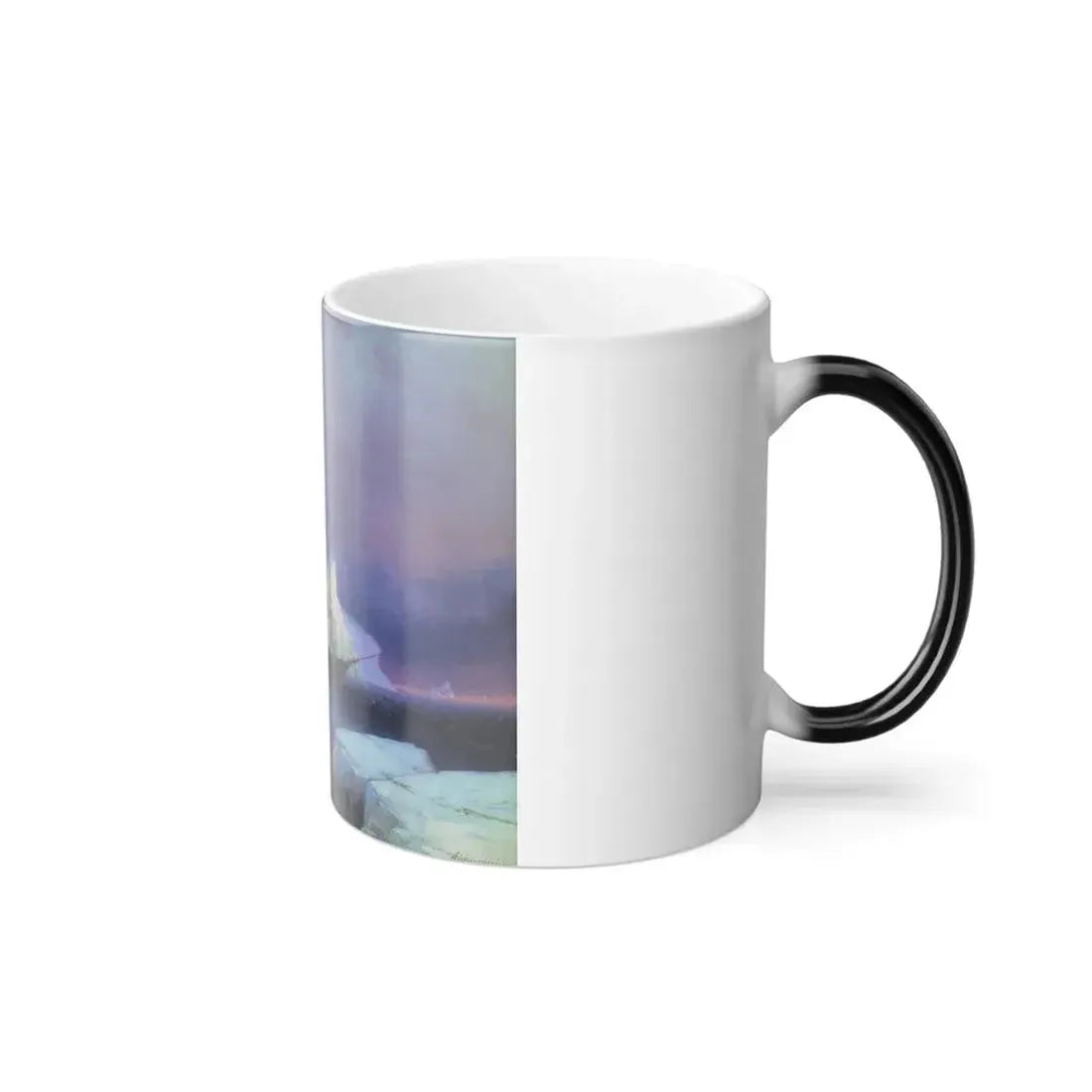 Ivan Constantinovich Aivazovsky (1817-1900) Icebergs in Antarctica - Color Changing Mug 11oz - Go Mug Yourself
